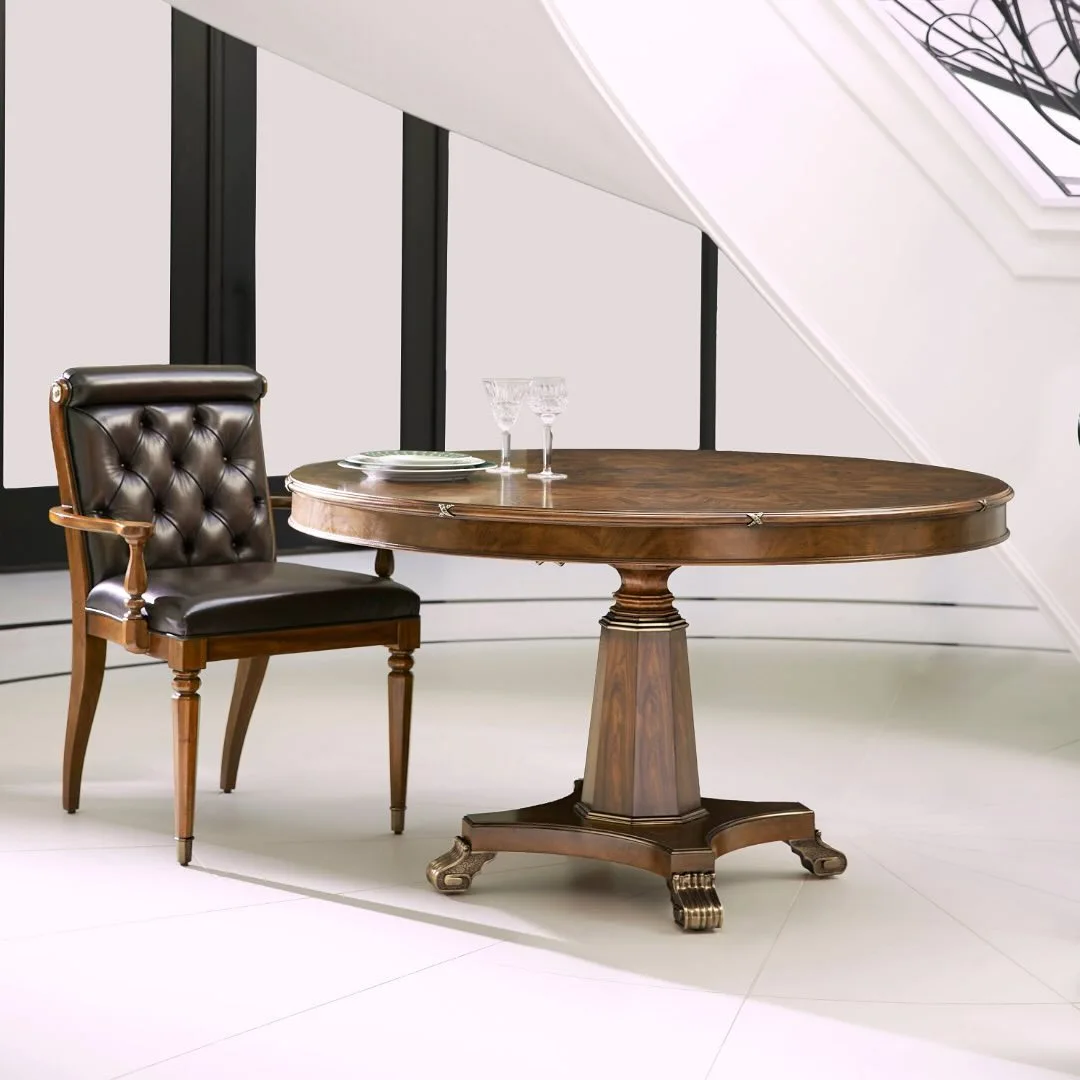 jonathan charles wooden round table