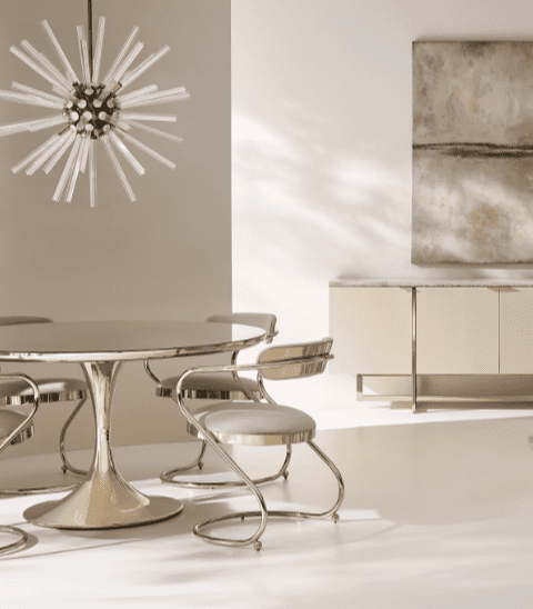 caracole table with chairs